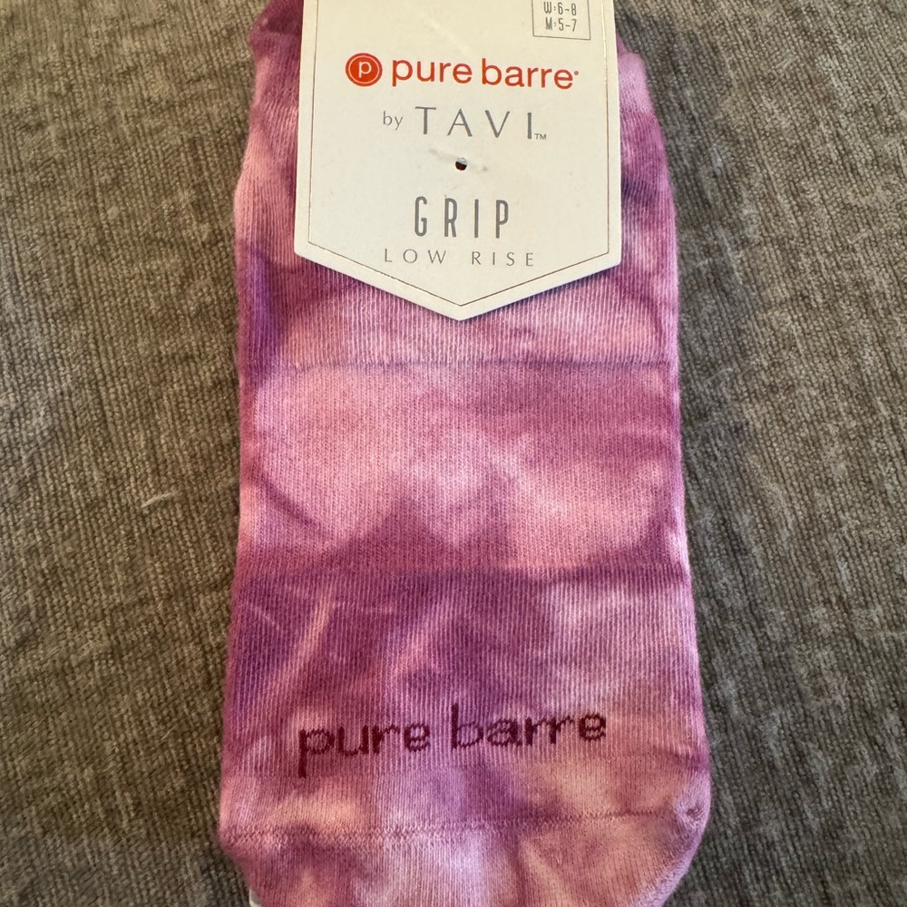 Pure Barre Purple Grip Socks